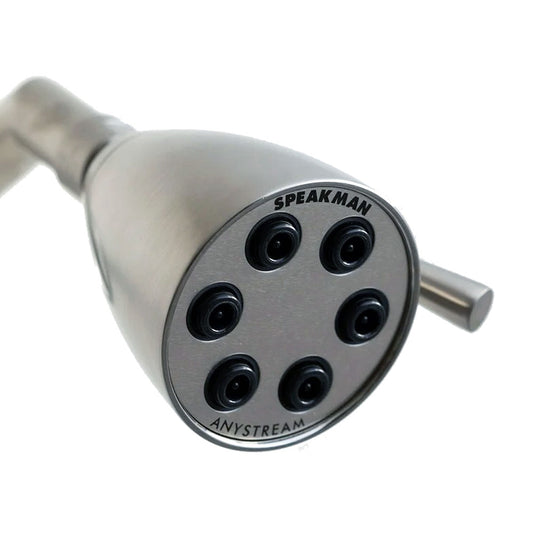 Speakman Icon Retro Anystream-technologie douchekop geborsteld nikkel