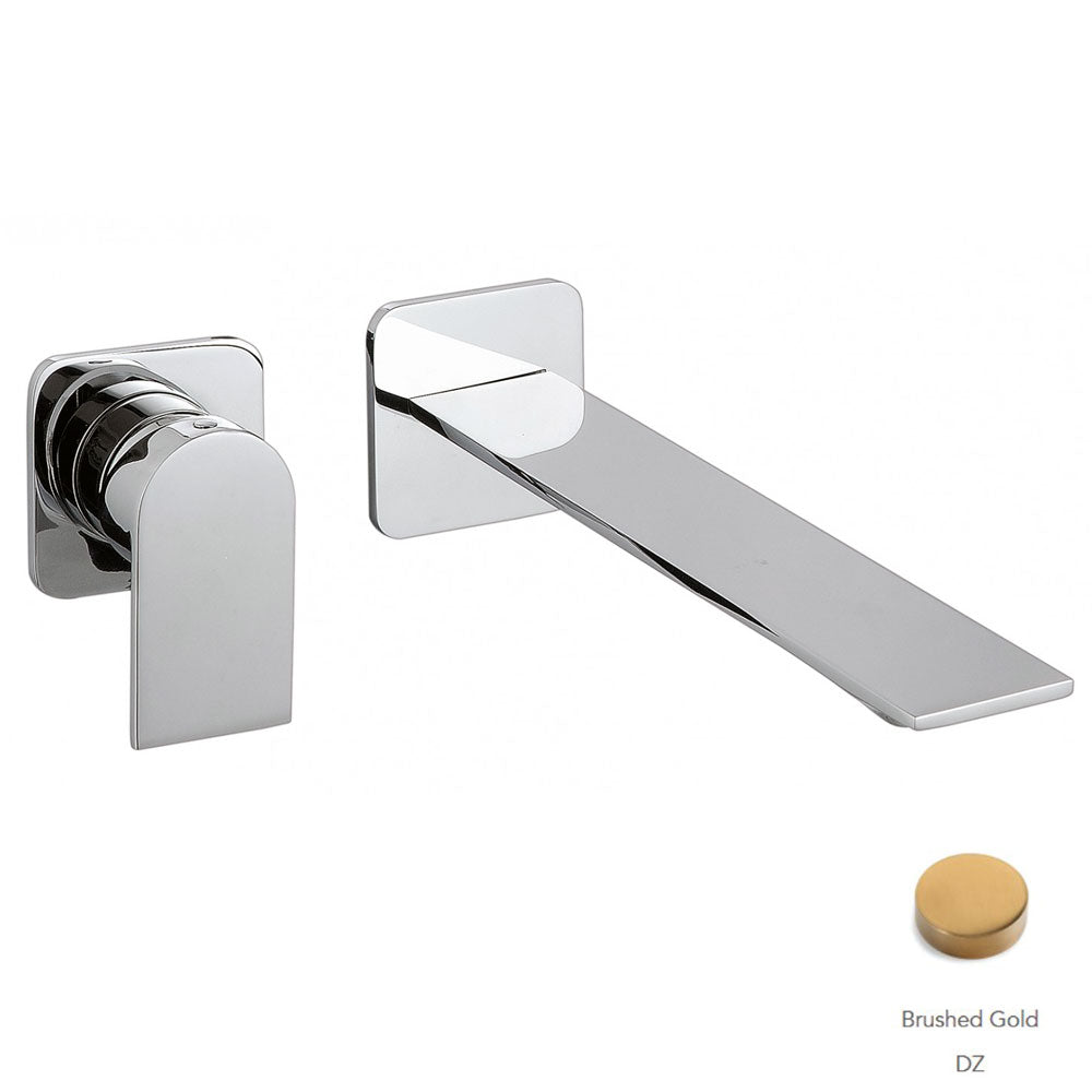 Treemme Ran design 2-gats inbouw wandmengkraan, geborsteld goud