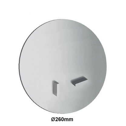 Treemme Rubinetterie design rond bedieningspaneel met 2 drukknoppen ø260 mm RVS