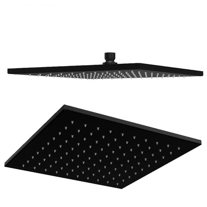 Treemme Shower and thermostatic vierkant hoofddouche 305 mm mat zwart