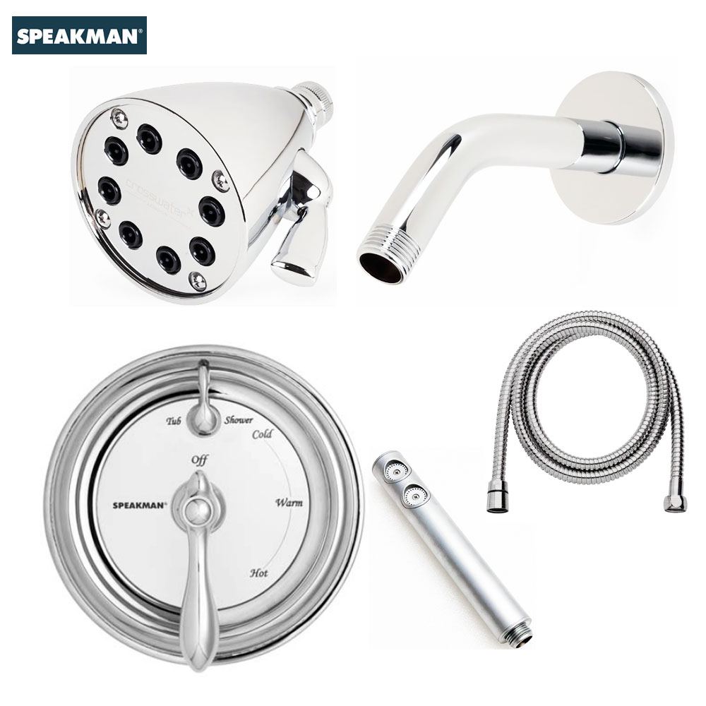 Speakman Retro industrieel design inbouw doucheset