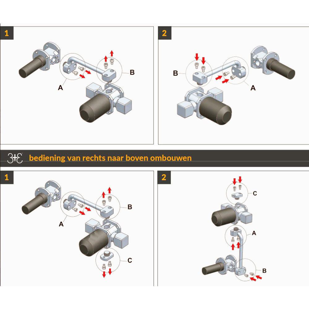 Hotbath Cobber CB005 inbouw wastafelmengkraan met 18 cm uitloop, inclusief inbouw- en afbouwdeel, geborsteld koper PVD