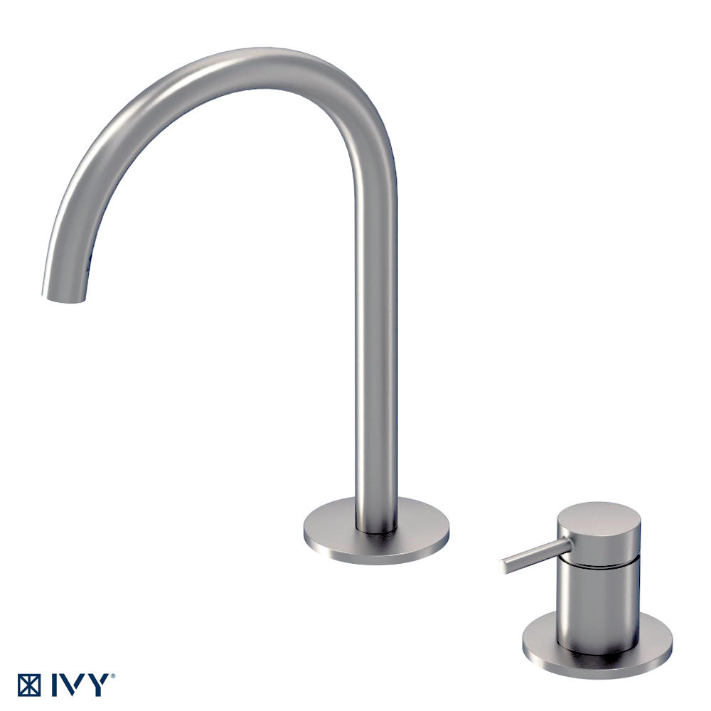 IVY Bond Coldstart 2-gats wastafelmengkraan, Geborsteld Nikkel PVD