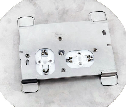 Treemme Rubinetterie design rond bedieningspaneel met 2 drukknoppen ø260 mm RVS