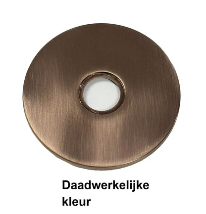 Hotbath Cobber CB005 inbouw wastafelmengkraan met 18 cm uitloop, inclusief inbouw- en afbouwdeel, geborsteld koper PVD