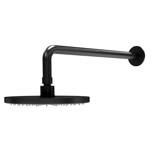 Waterevolution Flow hoofddouche 25 cm met wandbevestiging mat zwart