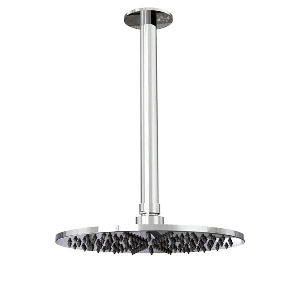 Waterevolution hoofddouche Ø250 mm met plafondbevestiging, Chroom