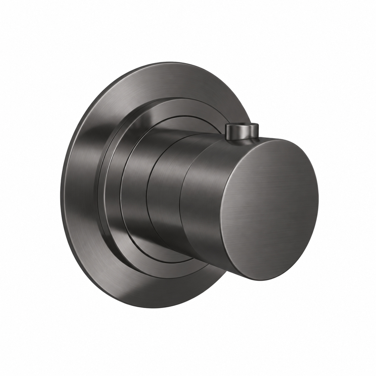 Xenz Pure inbouw stopkraan Gun Metal