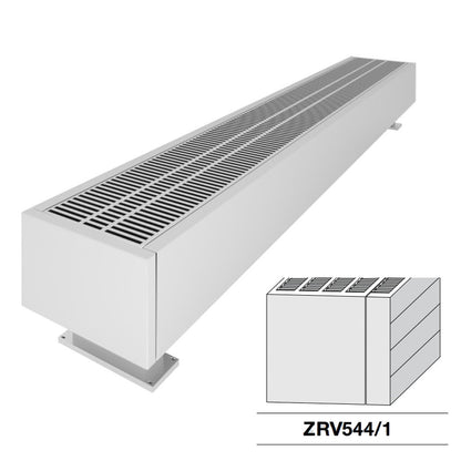 Zehnder Radiavector ZRV544/1 2600-2670 9016-F1 1+1 SET 7135 watt, Wit