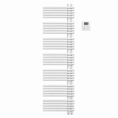 Zehnder Yucca Asym YAEL-170-60/UD 600 W elektrische radiator RAL 9016 Wit 1876 × 578 mm