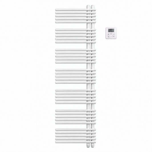 Zehnder Yucca Asym YAEL-170-60/UD 600 W elektrische radiator RAL 9016 Wit 1876 × 578 mm