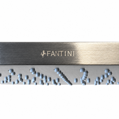 Fantini Docce Italiaans design vierkant hoofddouche 20 cm met wandarm RVS geborsteld (showmodel)