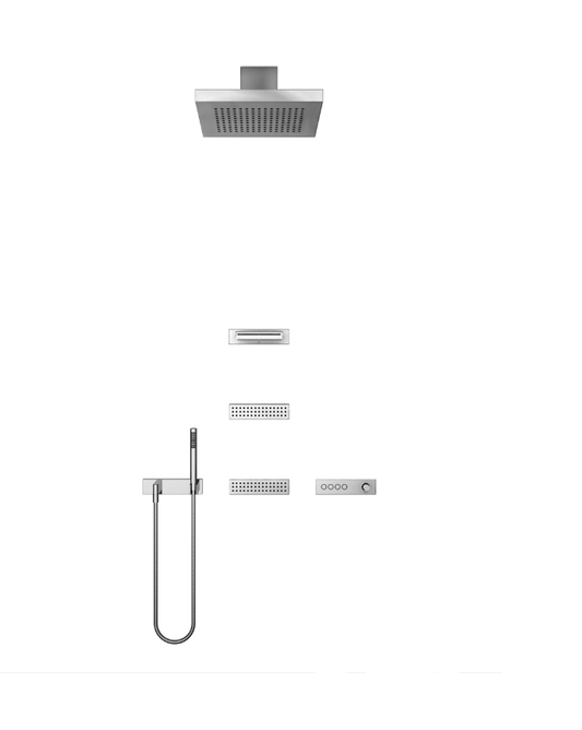 ATT Dornbracht vertical shower met just rain regendouche met plafondbevestiging