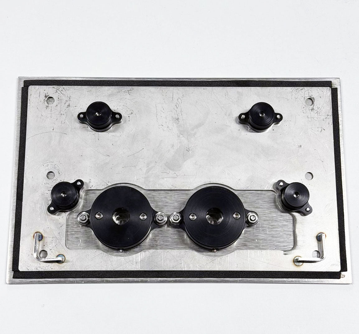 Wandmontage toiletplaat, voor Geberit Sigma 8 en Sigma 12, geborsteld RVS