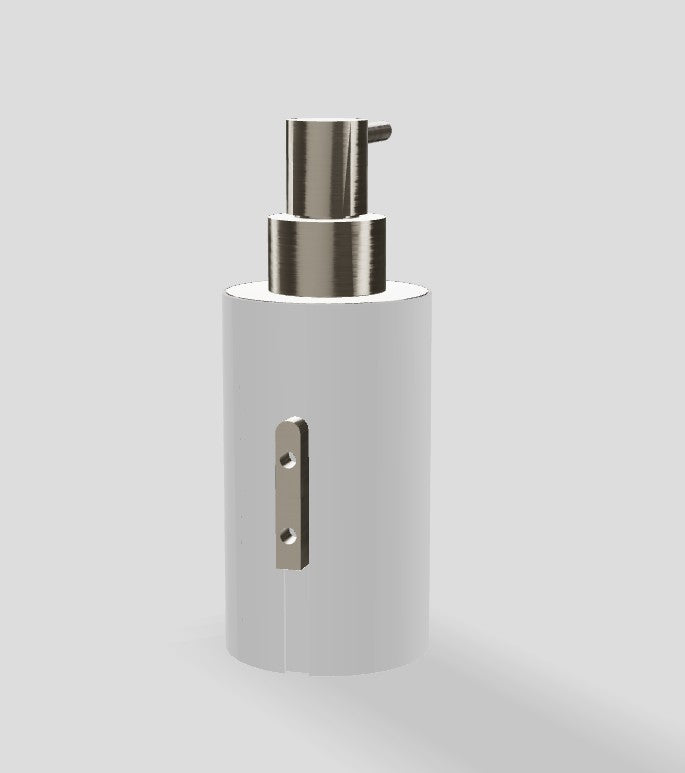 Treemme Tag zeep lotion dispenser wandmontage mat nikkel