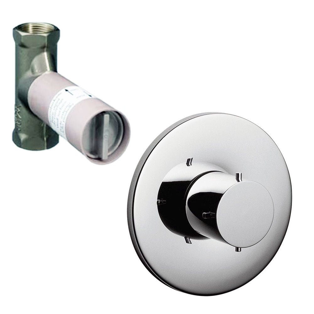 Hansgrohe Axor Starck stopkraan met afbouwdeel, Chroom