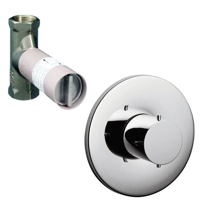 Hansgrohe Axor Starck stopkraan met afbouwdeel, Chroom