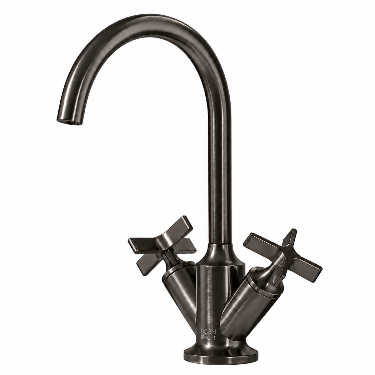Dornbracht VAIA 1-gats wastafelmengkraan met afvoergarnituur - Dark Platinum geborsteld (22513809-99)