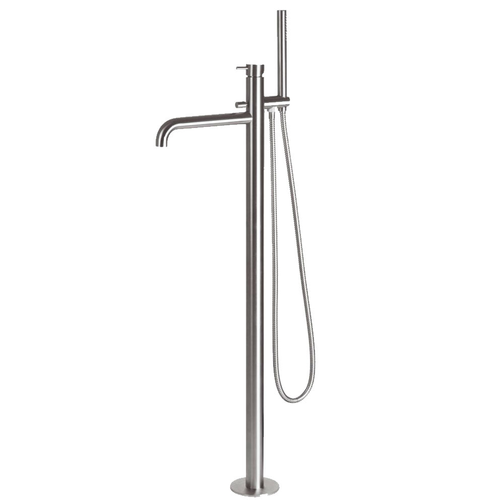 Bleu Label Viborg Steel vrijstaande badmengkraan RVS