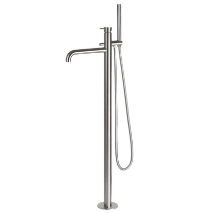 Bleu Label Viborg Steel vrijstaande badmengkraan RVS