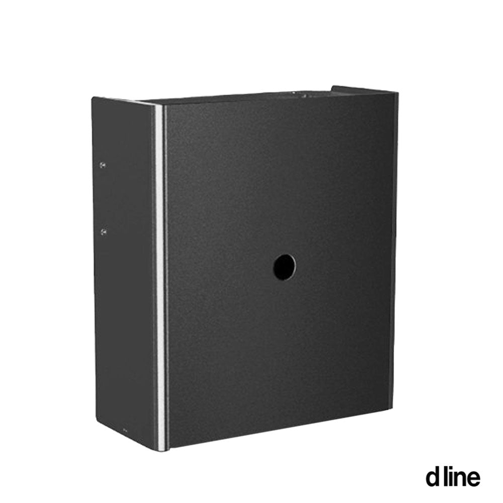 D line X Afvalbak voor papieren dispenser 20L, geborsteld Zwart PVD