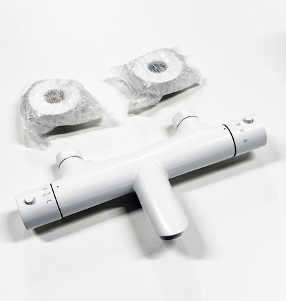 Paffoni Light thermostaat opbouw badmengkraan, Mat Wit