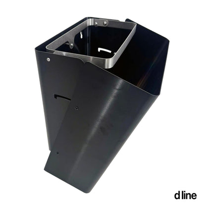 D line X Afvalbak voor papieren dispenser 20L, geborsteld Zwart PVD