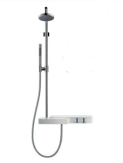 Hansgrohe Axor Bouroullec Showerpipe opbouw doucheset + planchet wit en chroom 