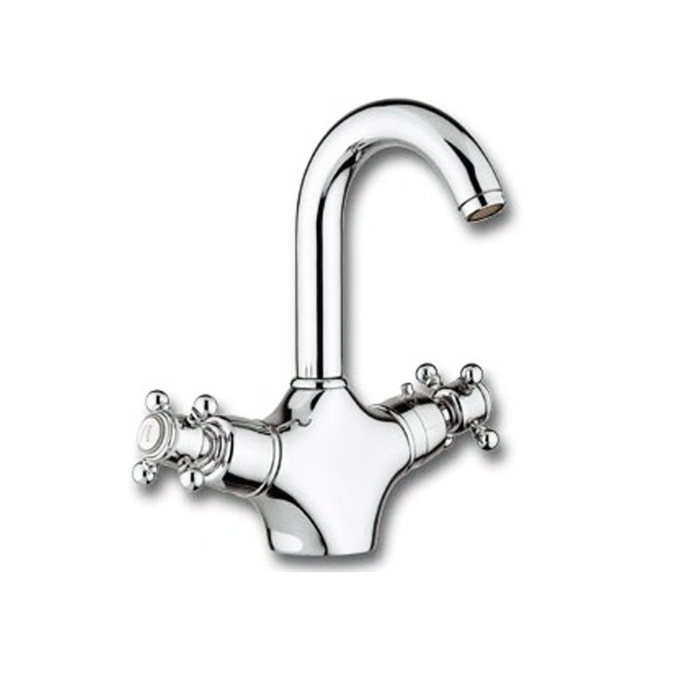 Macbath London Classic thermostatische 2 greeps wastafelkraan, chroom