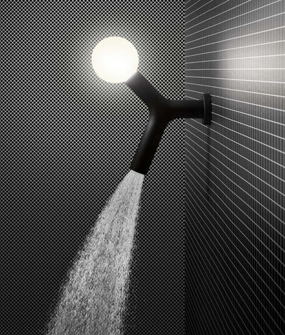 Antonio Lupi Appolo 2 exclusief design hoofddouche met LED verlichting mat zwart
