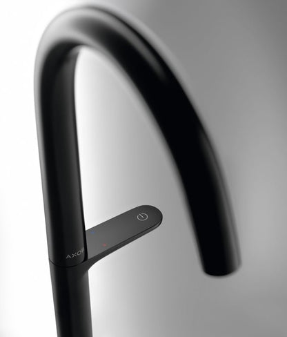 Hansgrohe Axor One wastafelkraan met afvoergarnituur Push-Open, Mat Zwart