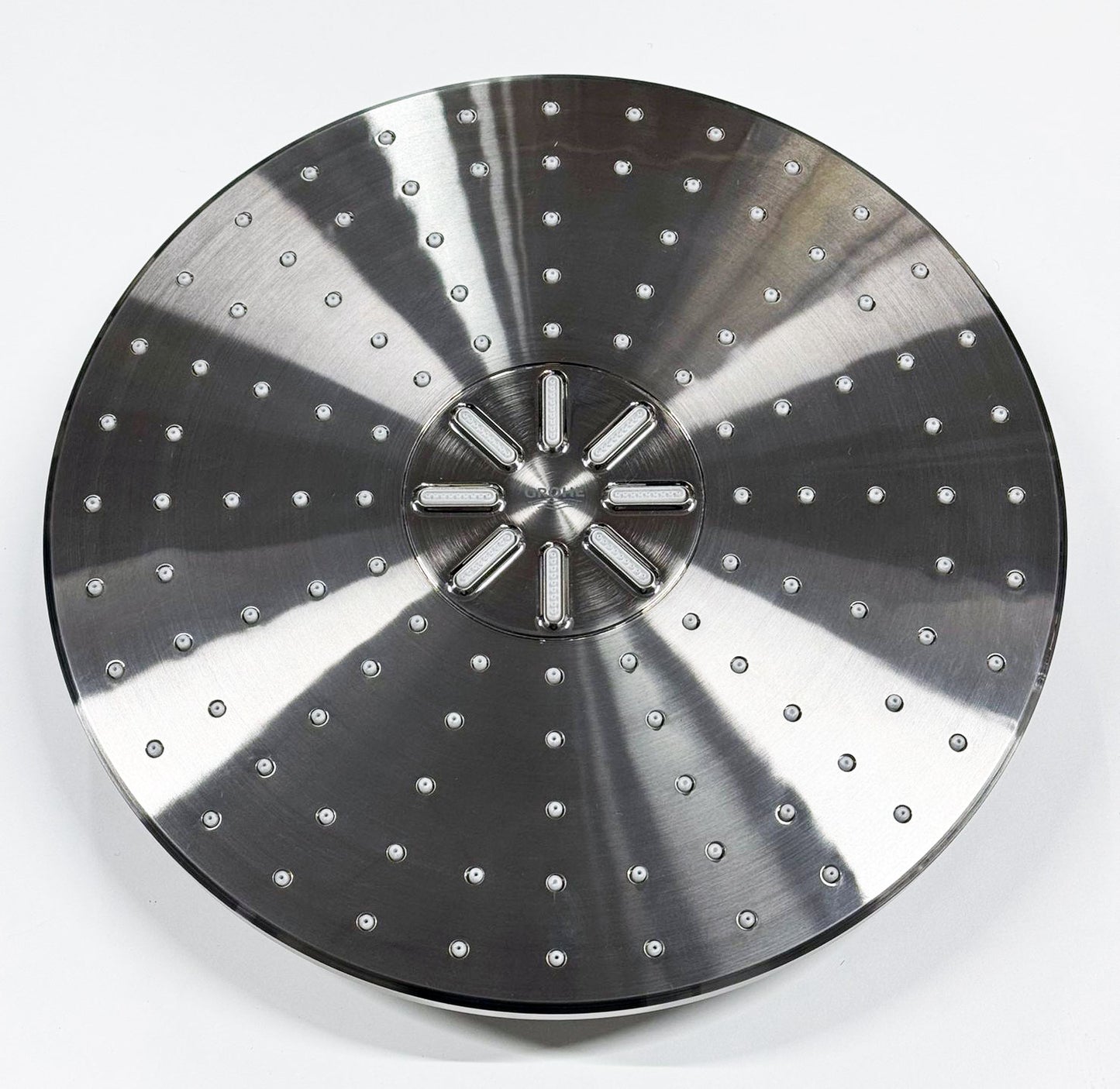 Grohe Rainshower Smartactive Ø310 hoofddouche 2 stralen rond met plafondbevestiging, Super Steel 26477DC0