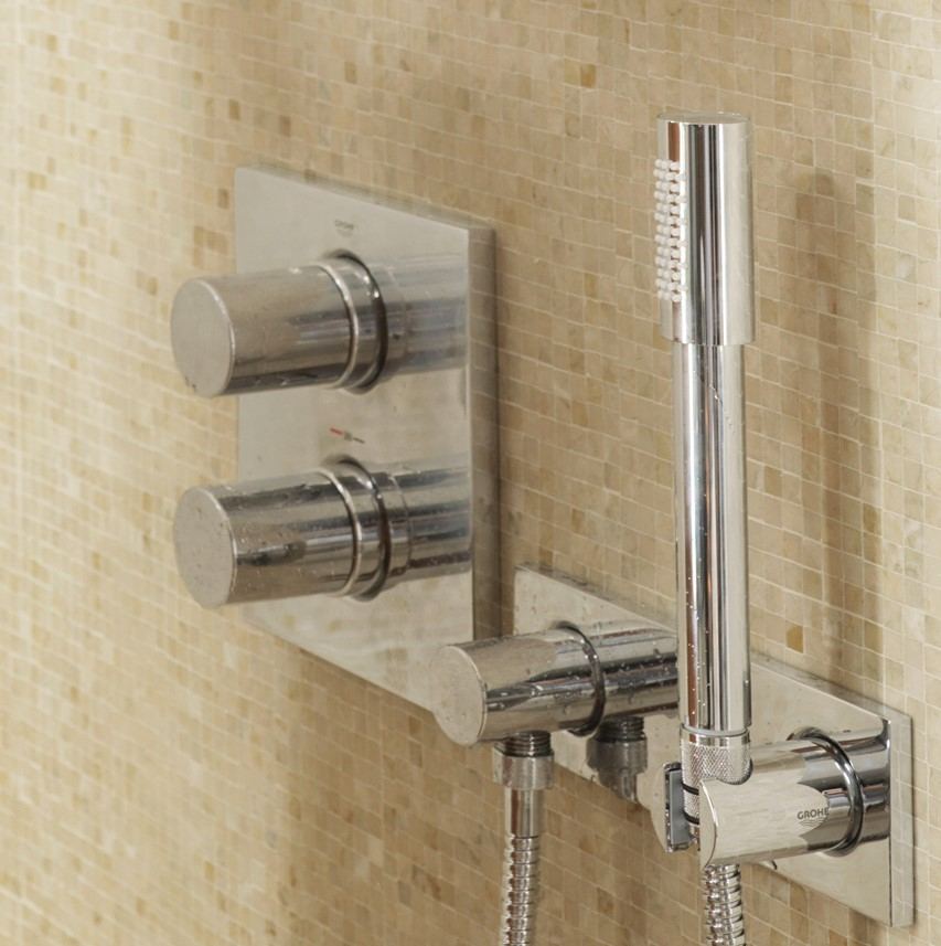 Grohe Grohtherm Cosmopolitan 3000 inbouw doucheset met 230 mm vierkant hoofddouche chroom