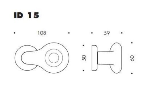 3 x Colombo Round ID15 design deurkrukken op ronde rozet chroom