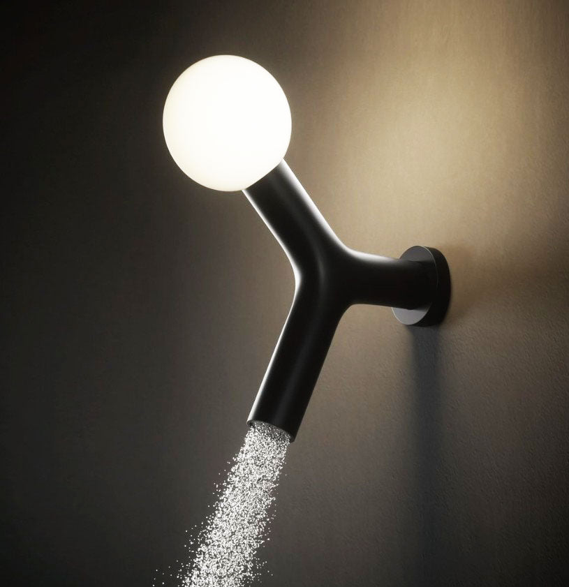 Antonio Lupi Appolo 2 exclusief design hoofddouche met LED verlichting mat zwart