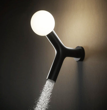 Antonio Lupi Appolo 2 exclusief design hoofddouche met LED verlichting mat zwart