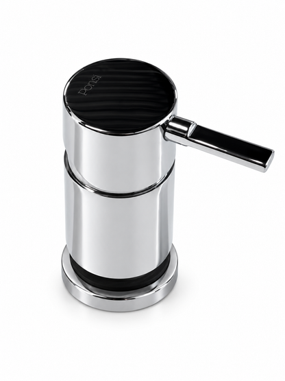 Ponsi Velamix 4-gats Italiaans design badrandmengkraan met omstel en handdoucheset, Chroom