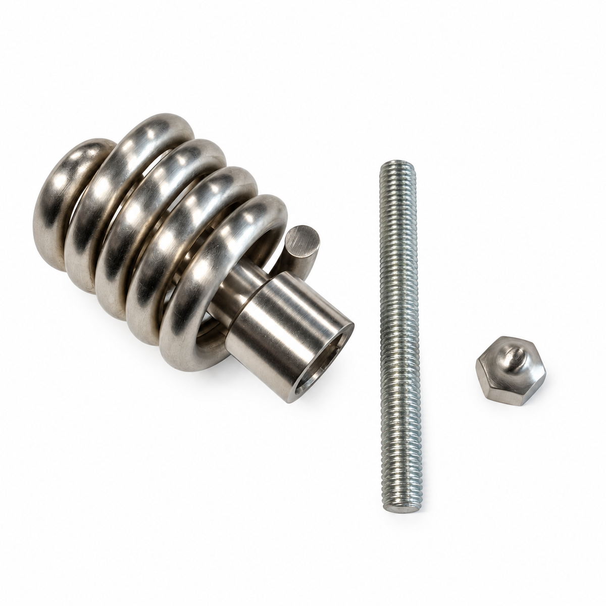Quincalux Spiraal Satlite Voordeurknop Mat Gesatineerd RVS (handgemaakt)
