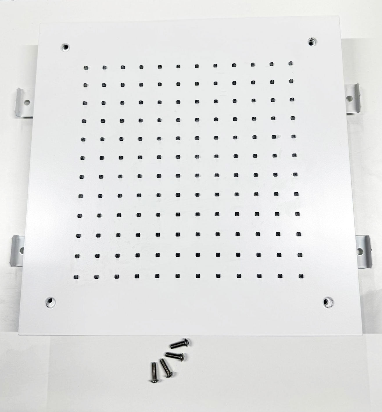 Hotbath Mate M110 plafond inbouw hoofddouche vierkant 38x38 cm, mat wit