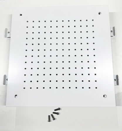 Hotbath Mate M110 plafond inbouw hoofddouche vierkant 38x38 cm, mat wit