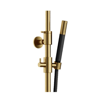 Hotbath Cobber SDS9BBP thermostatische regendoucheset met Ø 20 cm hoofddouche – Geborsteld Messing PVD
