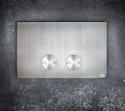 Wandmontage toiletplaat, voor Geberit Sigma 8 en Sigma 12, geborsteld RVS