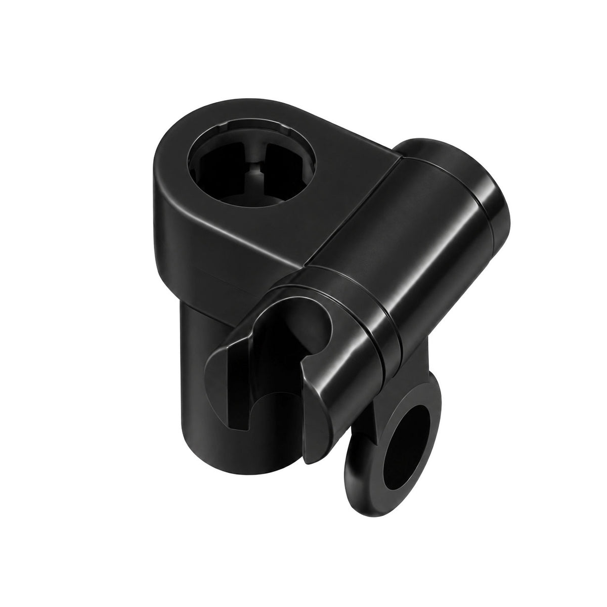HEWI Serie 801 hoeksteun met douchekophouder, 1100 × 600 mm, Diepzwart
