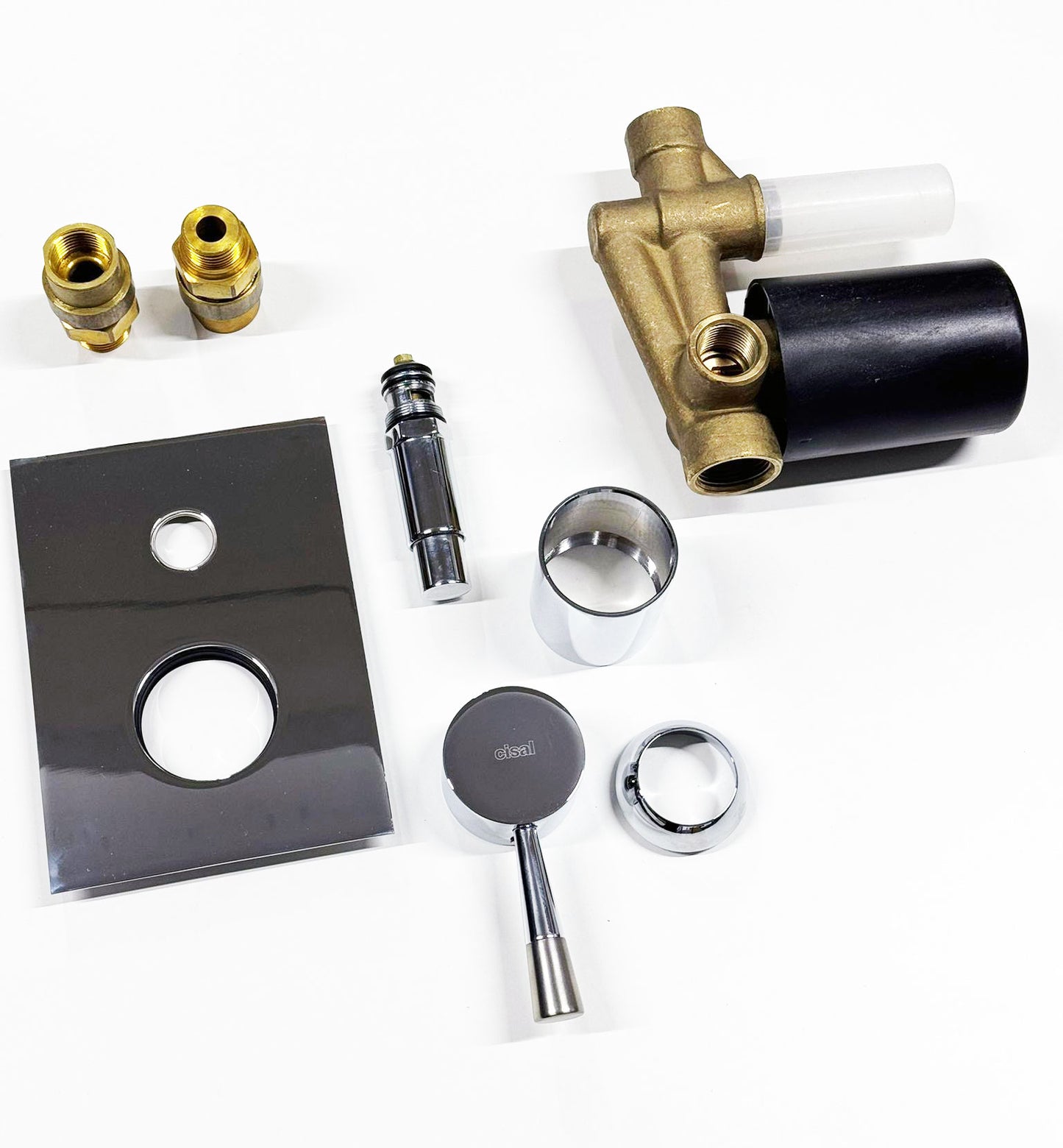 Cisal Pumpy éénhendel douchemengkraan met omstel, Chroom