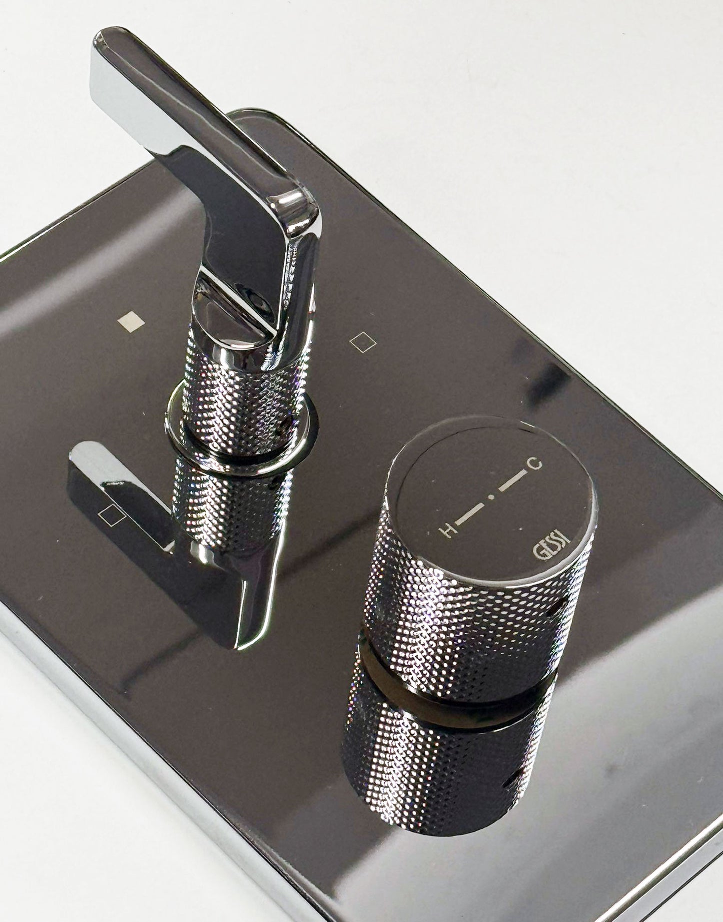 Gessi Incisso L design inbouw douchthermostaat afbouwdelen 2-weg, chroom