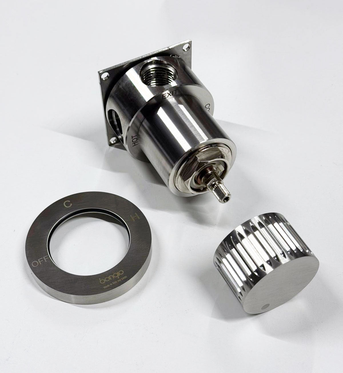 Bongio TIME2020 design wandmengkraan met progressieve cartridge, RVS