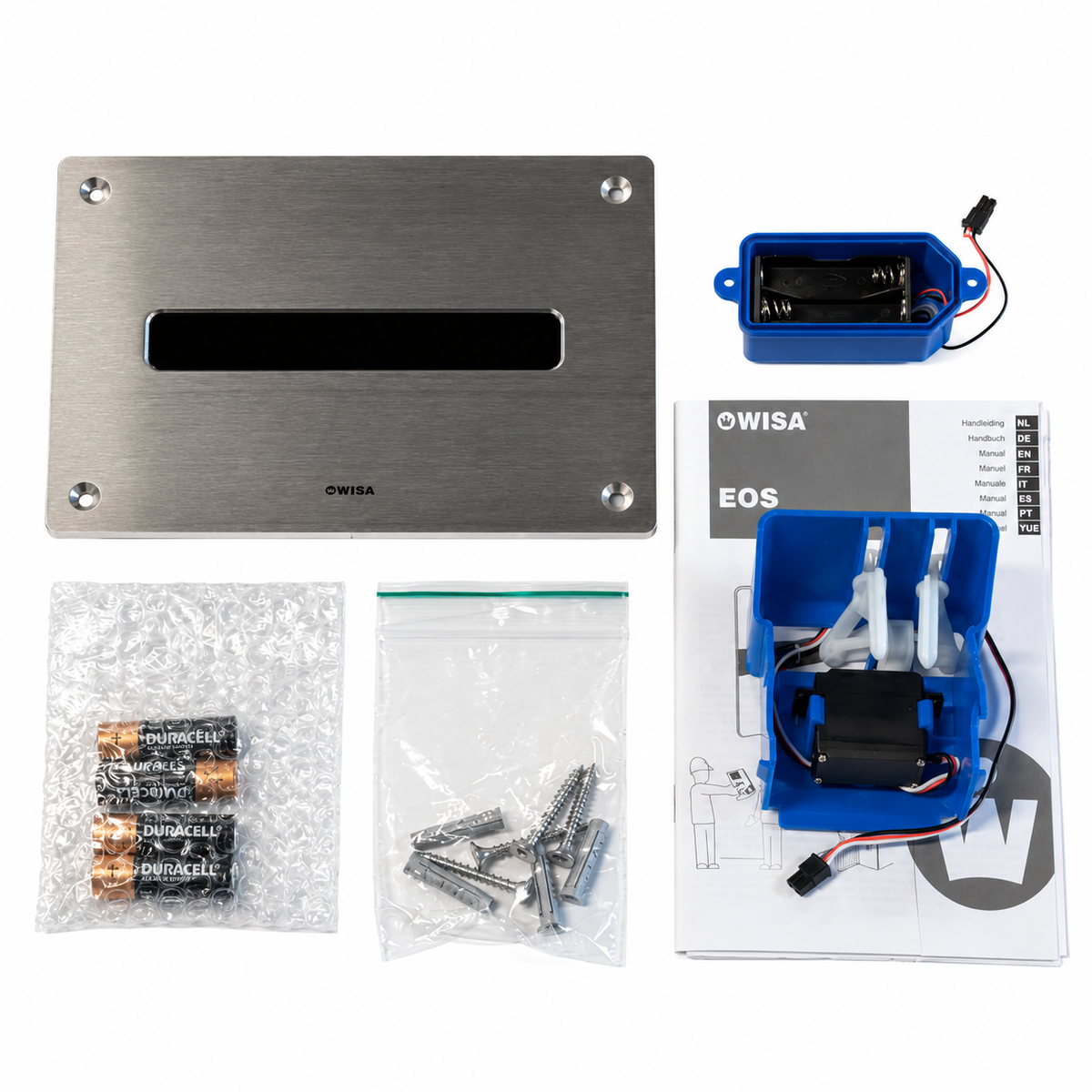 Wisa XS Eos infrarood bedieningspaneel Vandalissimo dualflush RVS