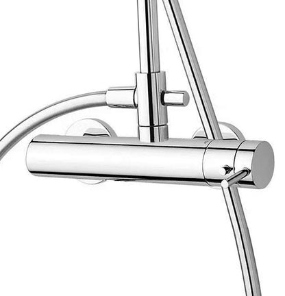 Waterevolution Flow douchecombinatie met thermostaat en regendouche chroom