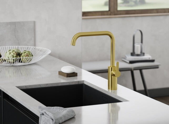 Damixa Silhouet 1-greeps keukenmengkraan geborsteld messing PVD