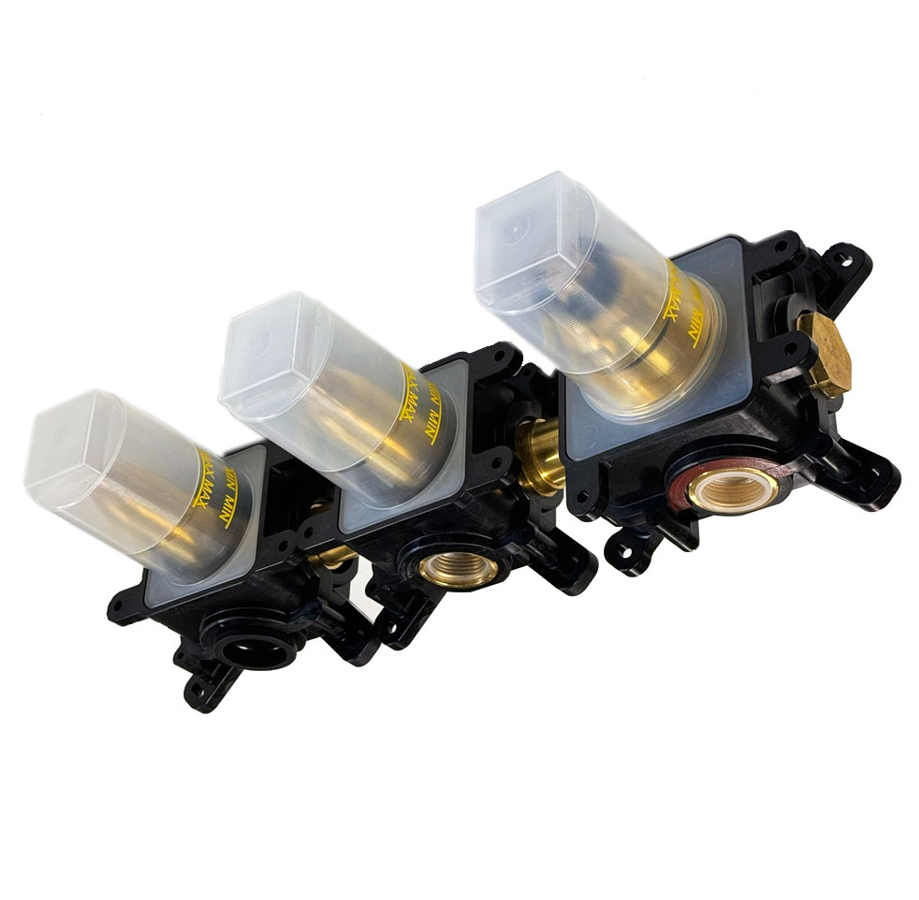 Hotbath Cobber HBCB7067 inbouwdeel douchethermostaat met 2 stopkranen
